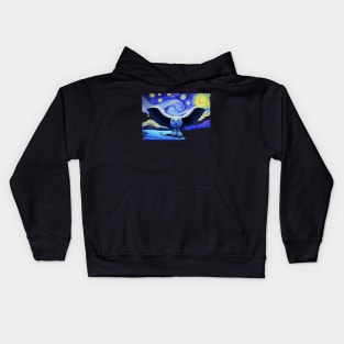 Fly by starry night RUSH Kids Hoodie